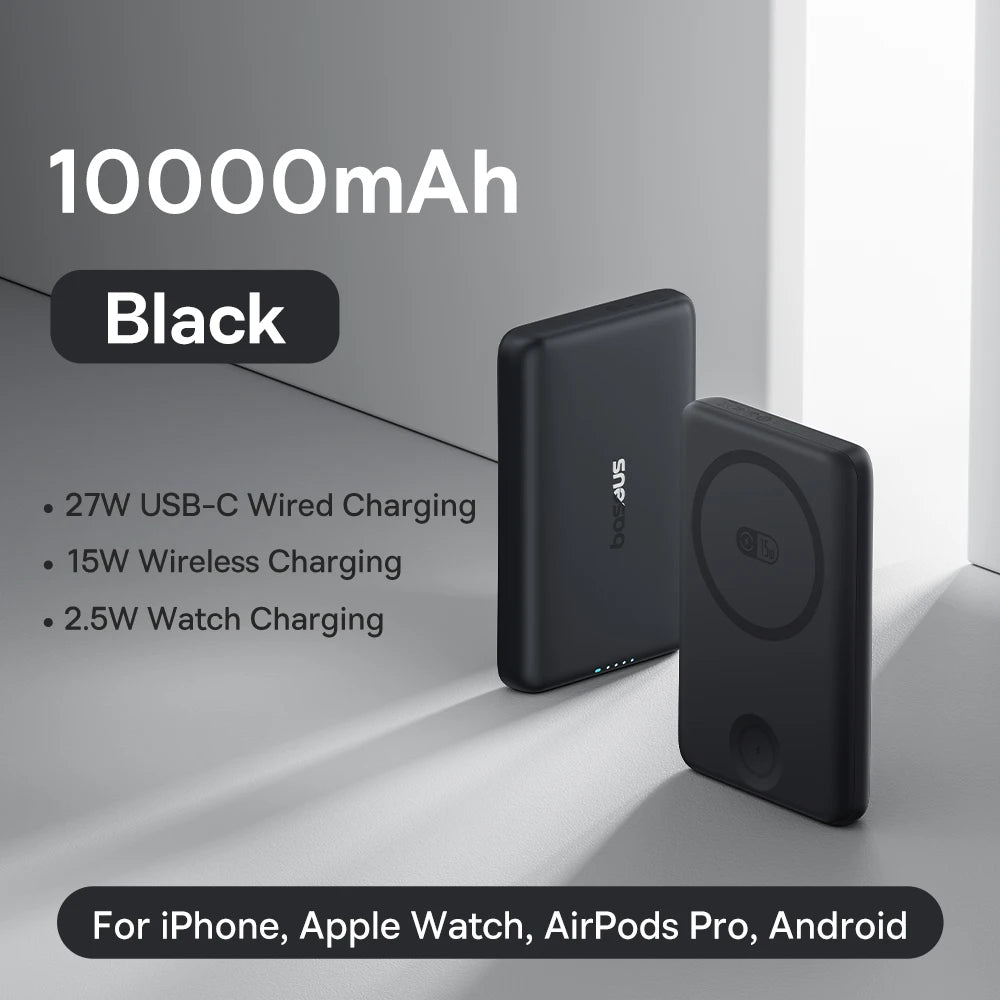10000mAh Baseus Power Bank – Magnetic, Up to 27W