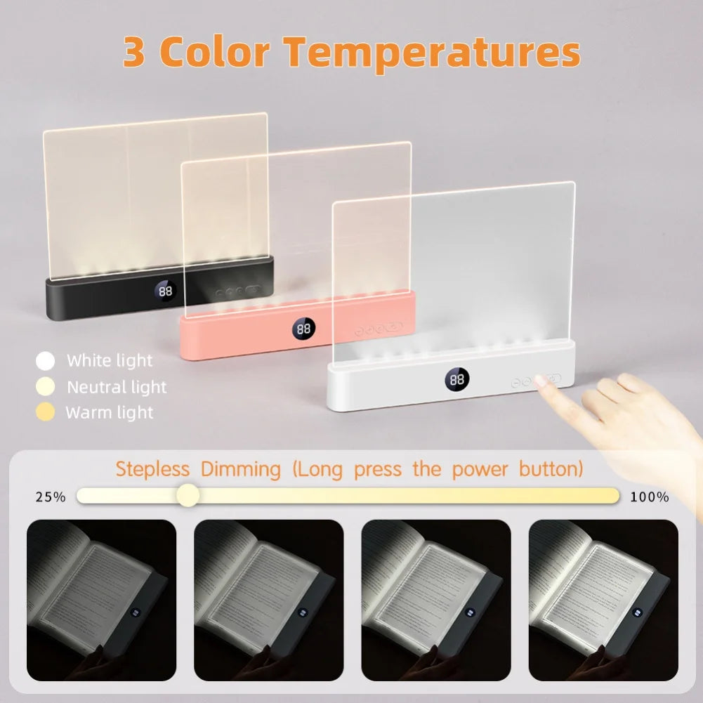 Rechargeable LED Book Lamp – Smart Night Light for Students