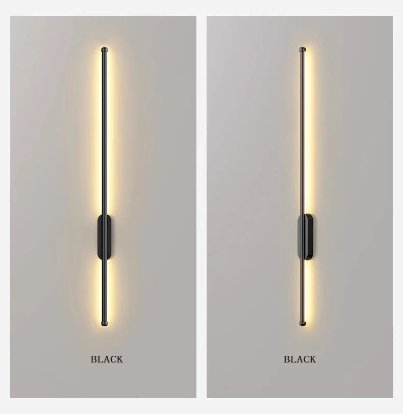 Wall Lamp for Bedroom & Kitchen – Black Gold LED