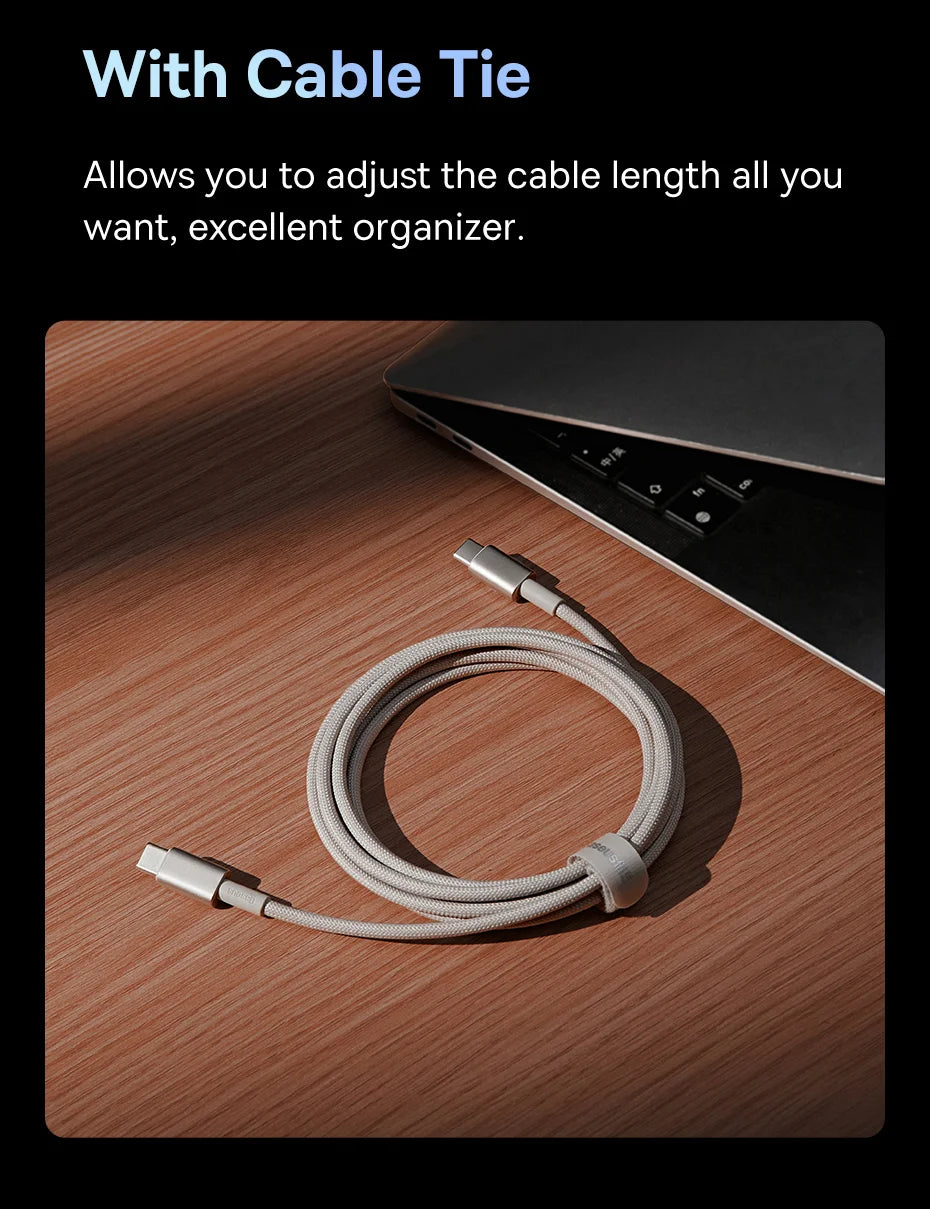 Baseus 100W USB-C Cable – Fast Charging