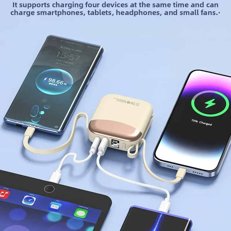 10000mAh Mini Power Bank – 66W Fast Charge, CCC Certified