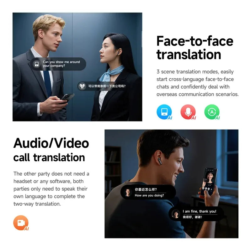 HOCO EQ27 AI ANC+ENC Bluetooth Earbuds – Smart Translation, HiFi Sound