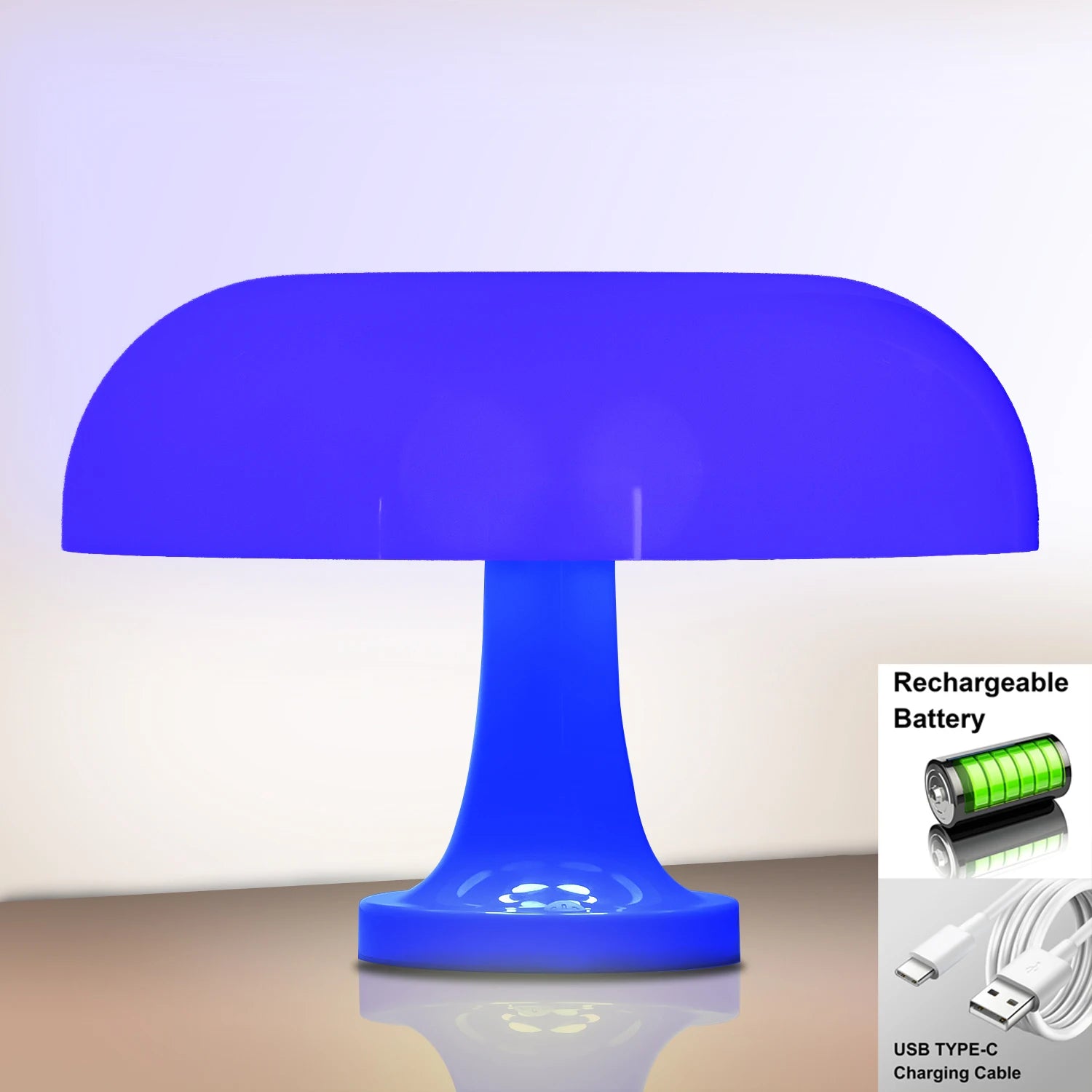 Modern Bauhaus Table Lamp – Classic Mushroom Bedside Lamp