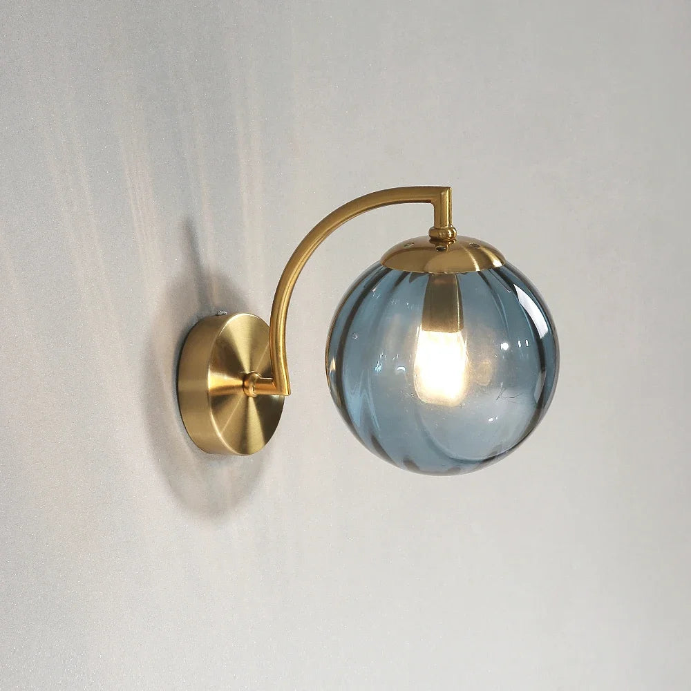 LED Wall Sconce – Minimalist Glass Lamp for Home