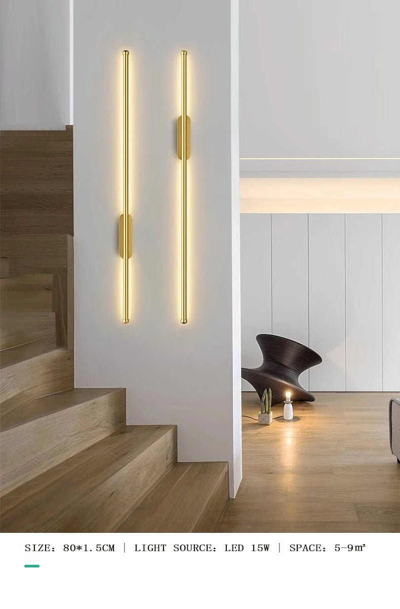 Wall Lamp for Bedroom & Kitchen – Black Gold LED