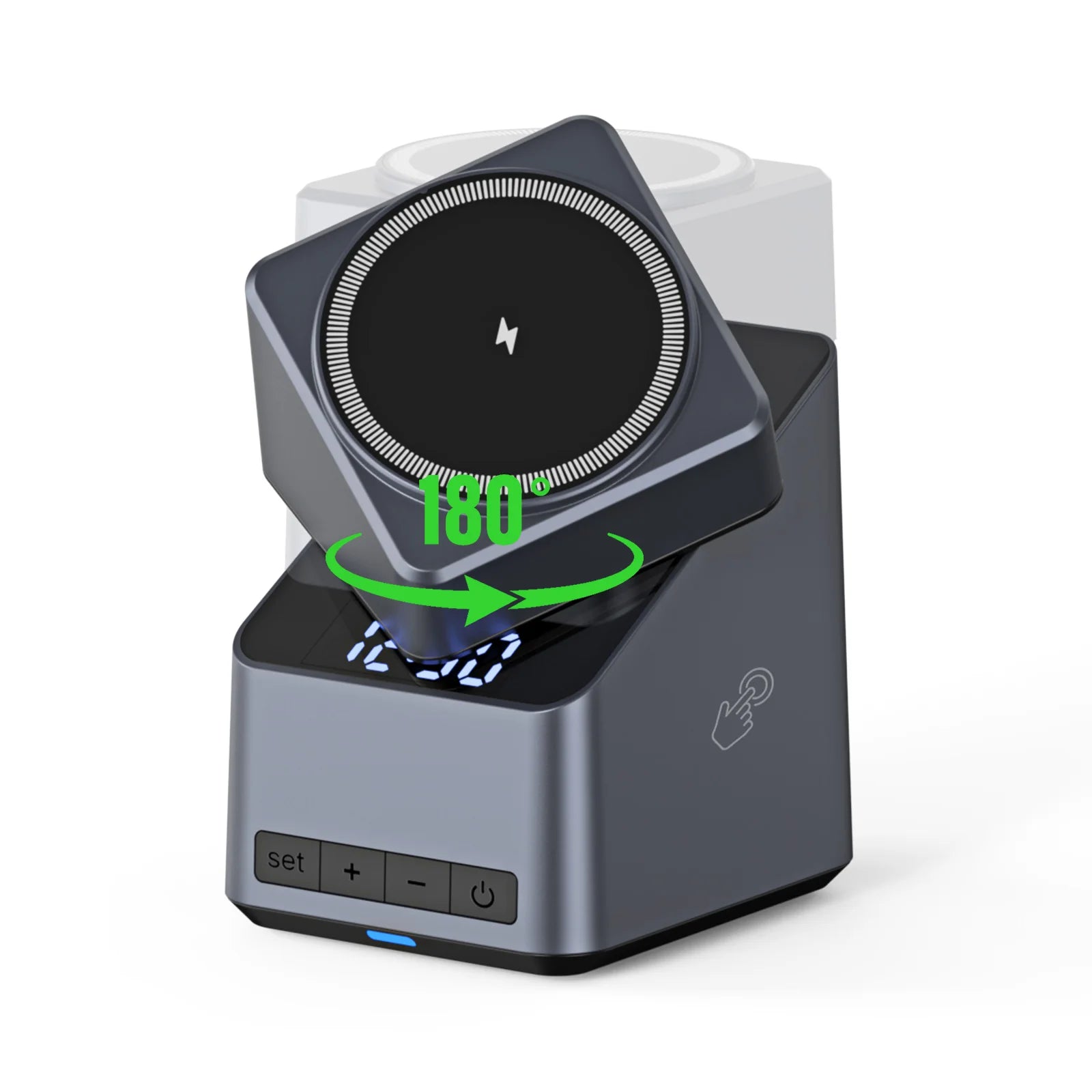 4-in-1 Magnetic Auto-Rotation Wireless Charger – iPhone, Apple Watch & AirPods