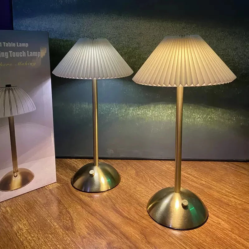 Atmosphere LED Table Lamp – USB Rechargeable Night Light for Bedroom