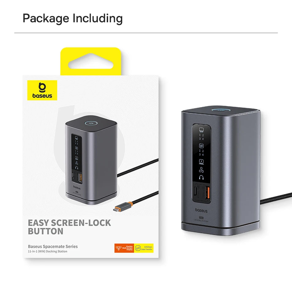 Baseus 12-in-1 USB-C Hub – HDMI 4K & PD 100W