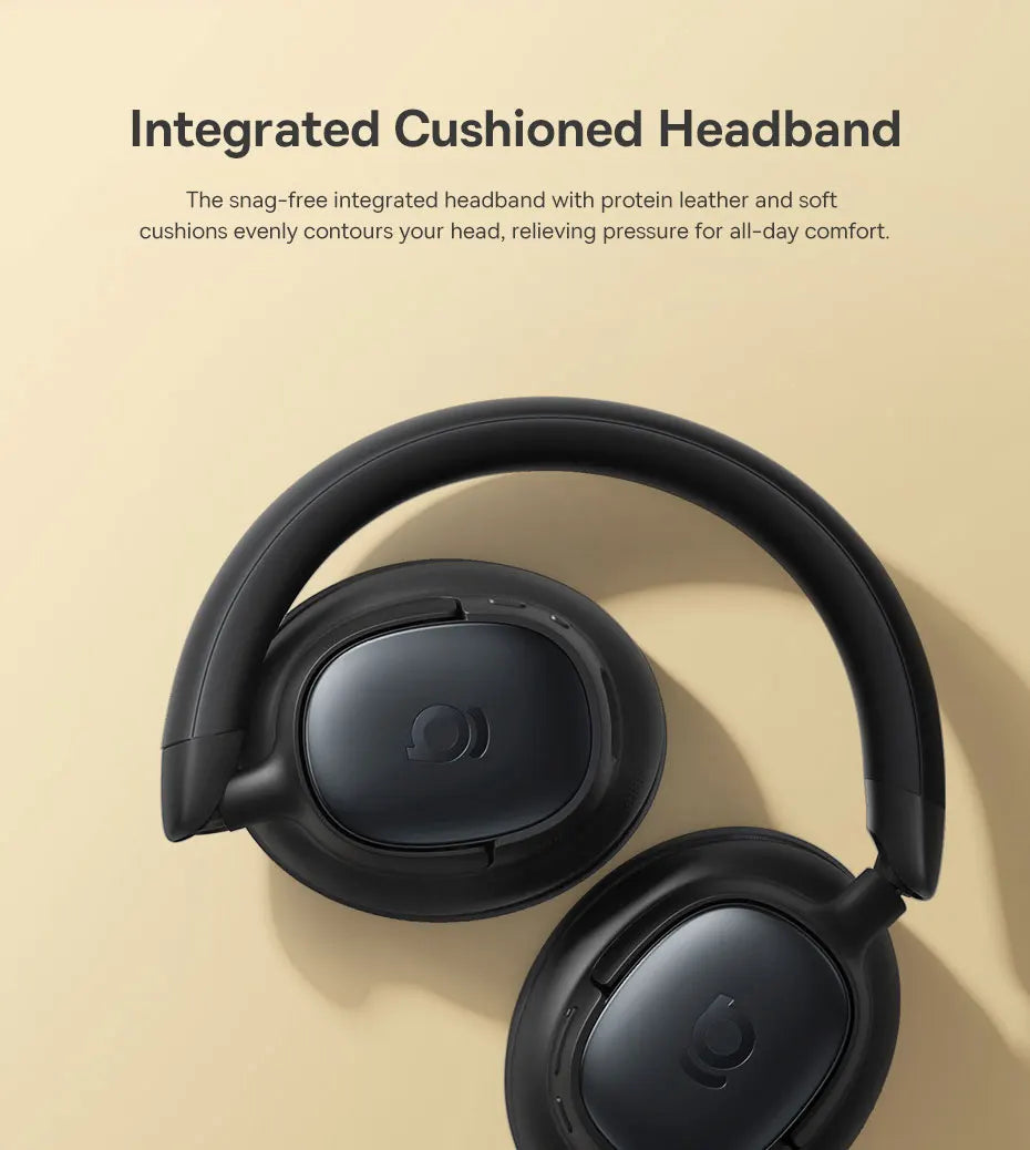 Baseus Bowie MH1 ANC Wireless Headphone 48dB Adaptive Hybrid Noise Cancelling Headsets 80H Playtime Hi-Res Audio LDAC Headphone