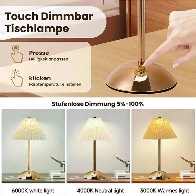 Atmosphere LED Table Lamp – USB Rechargeable Night Light for Bedroom