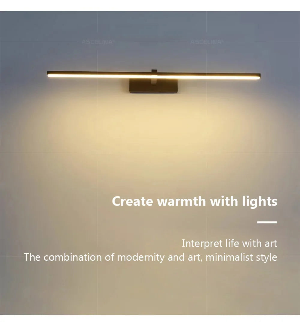 Indoor LED Wall Light – Mirror Decor, 60–100cm