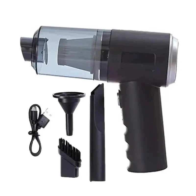 3-in-1 Car & Home Vacuum – USB Rechargeable
