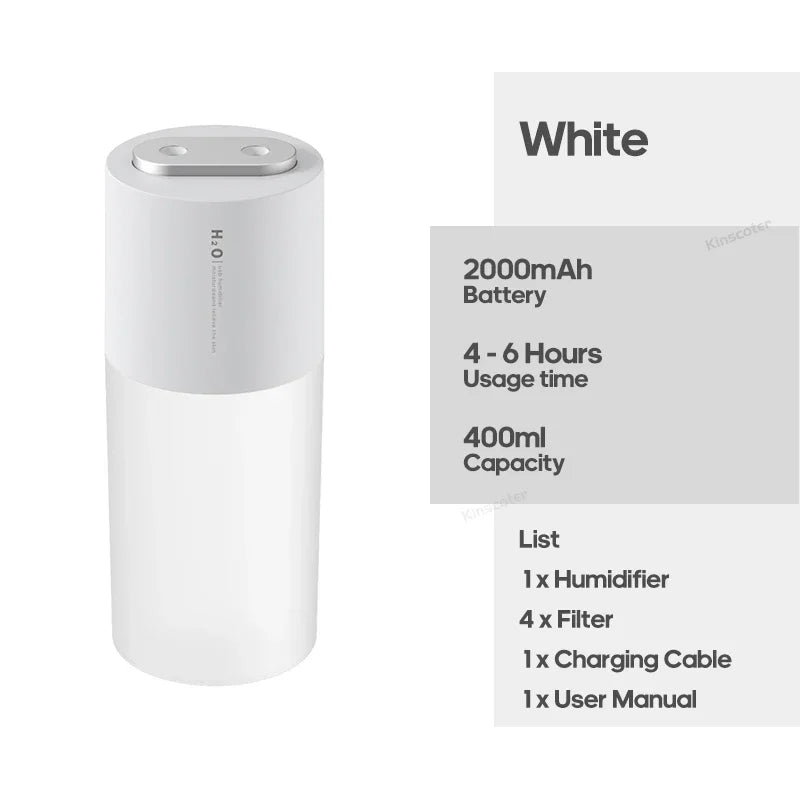 Xiaomi Youpin Mini Air Humidifier – 300 - 400ml Double Mist USB Design