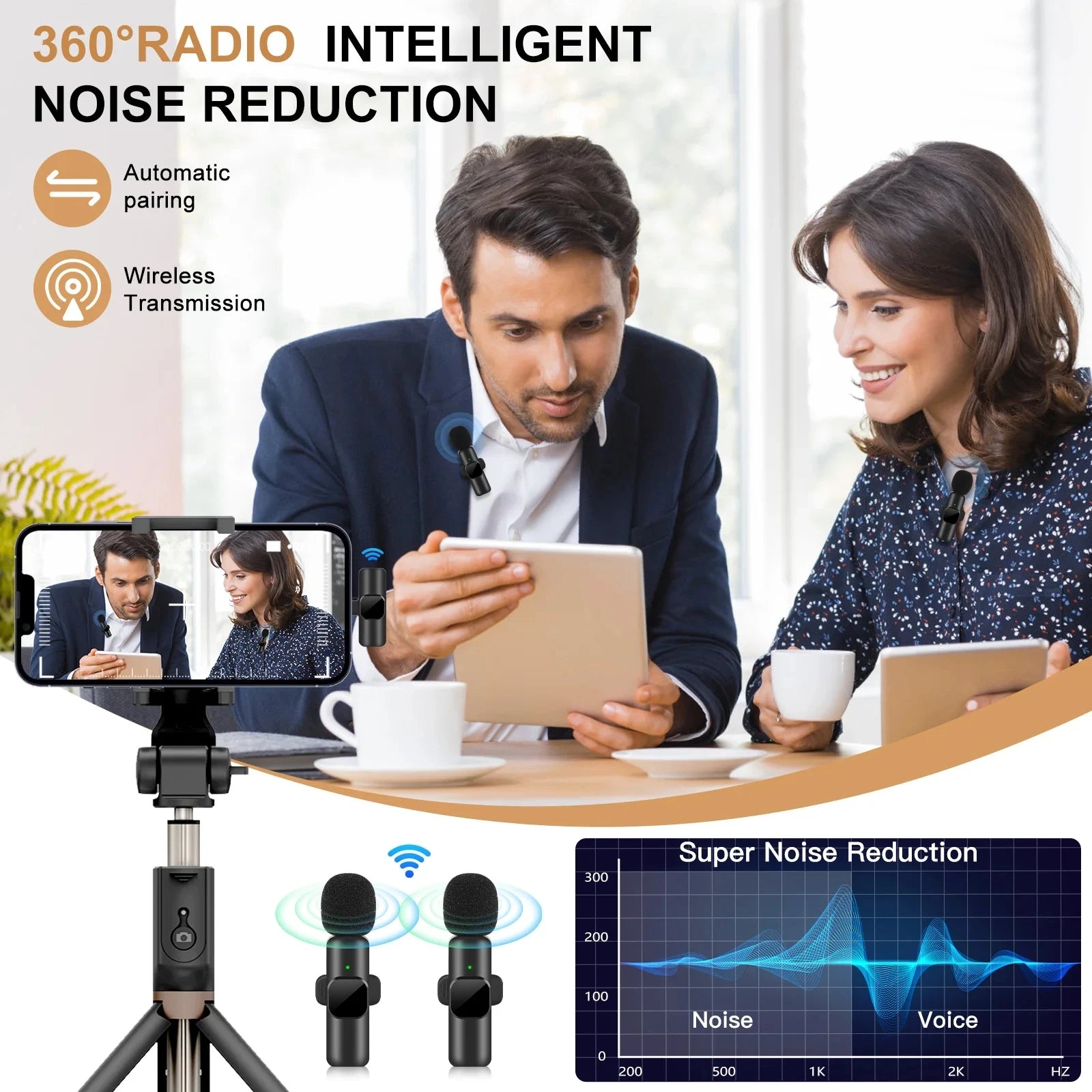 K60 Portable Wireless Microphone for Phone