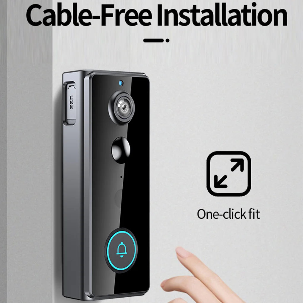 Wireless Smart Doorbell with Camera – WiFi & Night Vision