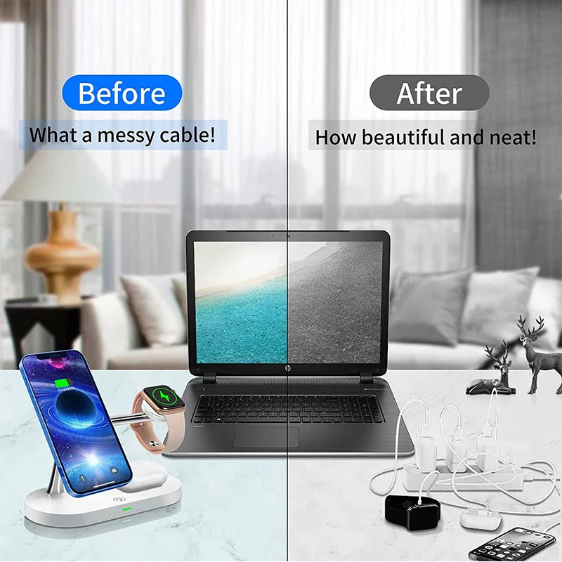 3-in-1 Wireless Charger – Fast Charging for Apple Devices