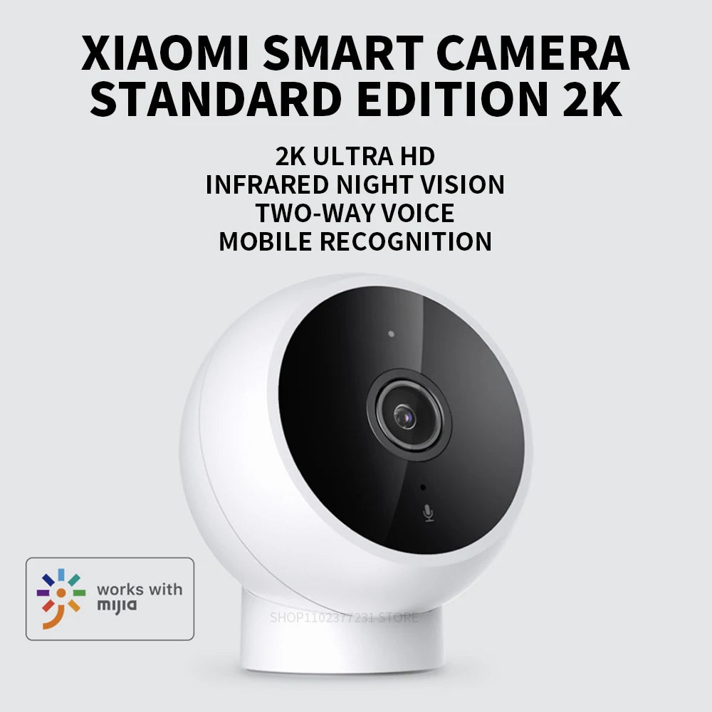 Xiaomi Indoor WiFi Security Camera – 2K HD, WiFi, Night Vision, Magnetic Base