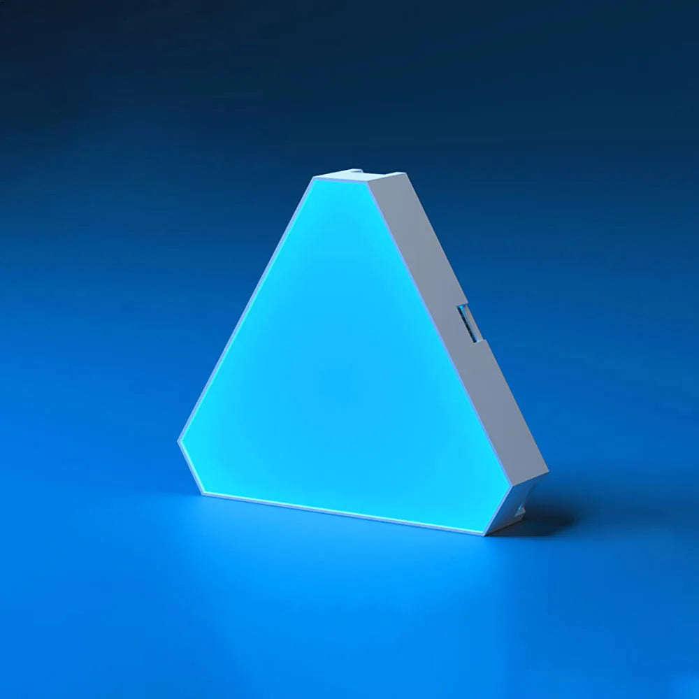 Smart RGB Triangle Wall Lamp – Bedroom, Office & Bedside Decor