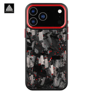 Forged Carbon Fiber Case for iPhone 17 17Air 17Pro 17 Pro Max with Magsafe and Metal Camera Lens /Buttons Anti-drop Phone Cover