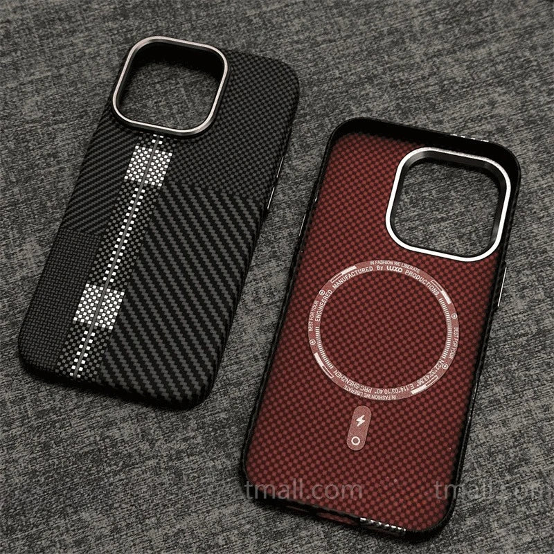 Carbon Fiber MagSafe iPhone Case – Hard Protective Cover