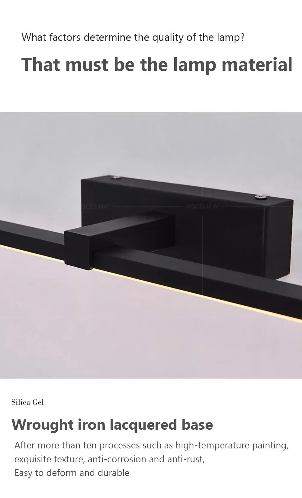 Indoor LED Wall Light – Mirror Decor, 60–100cm