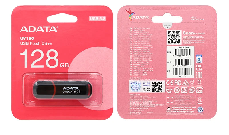 ADATA USB 3.2 Flash Drive – Portable, Easy Use, 32GB-256GB Options