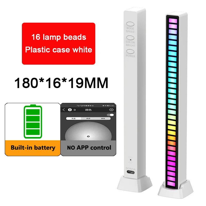 RGB LED Strip Desktop Light with Sound Control