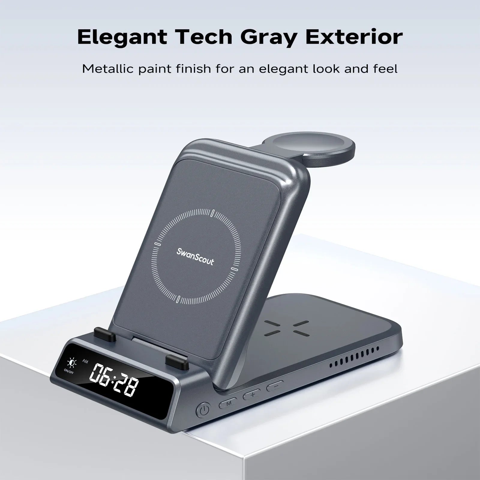 SwanScout 703S Wireless Charger – Samsung Phones & Watch