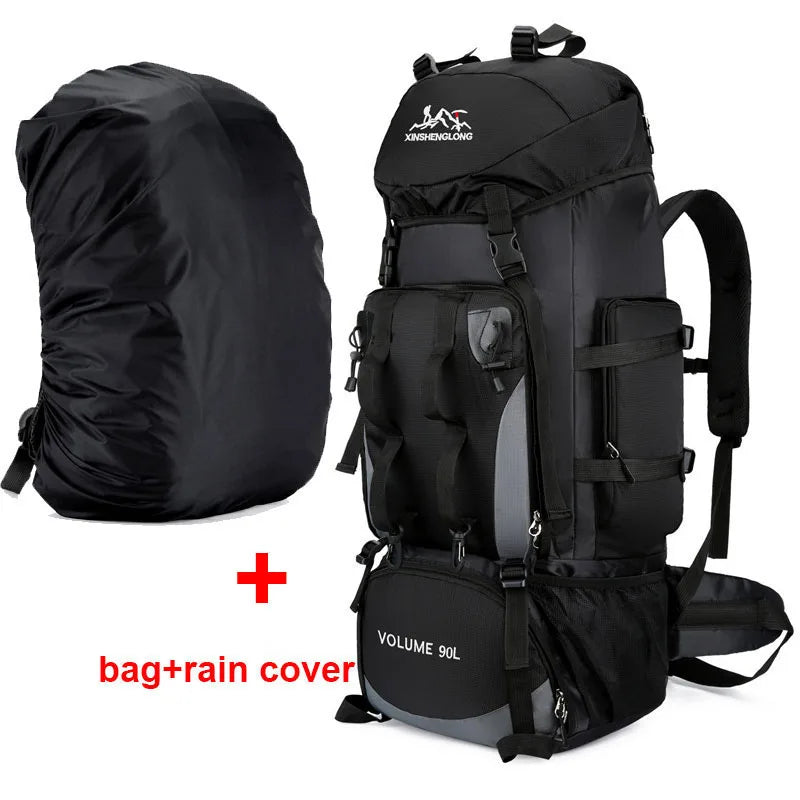 90L Waterproof Hiking Backpack – Large Capacity Camping & Trekking Bag
