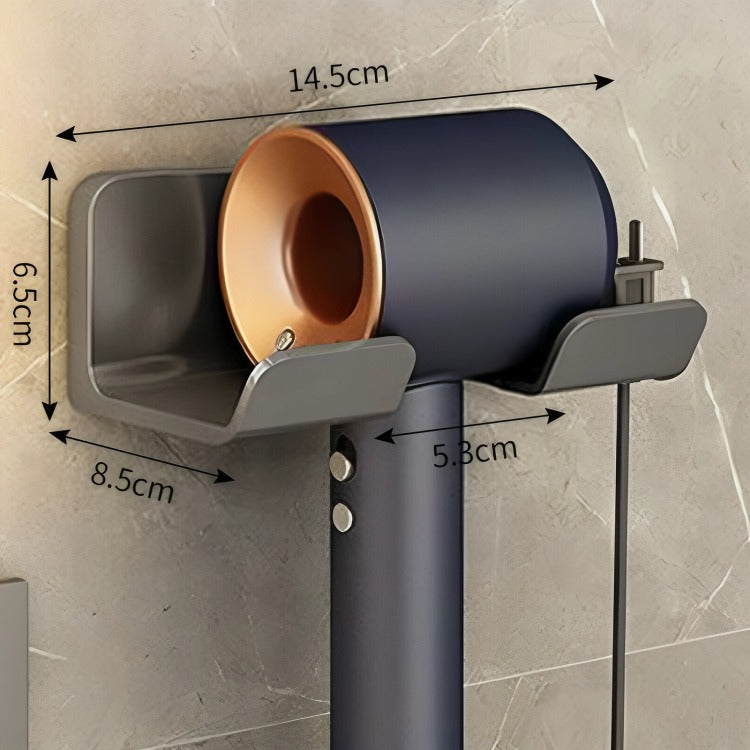 Wall-Mounted Hair Dryer Holder – Bathroom Organizer