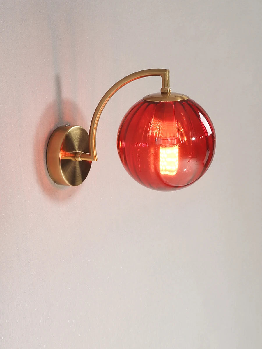 LED Wall Sconce – Minimalist Glass Lamp for Home