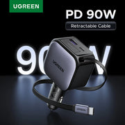 UGREEN 145W Car Charger – 3 USB-C & 1 USB-A
