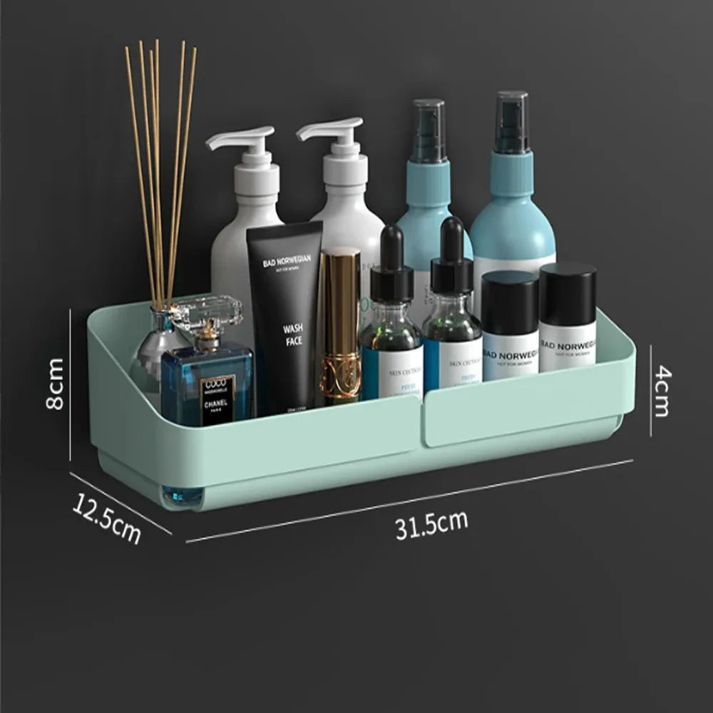 Convenience Wall Shelf – Bathroom & Kitchen Storage Organizer