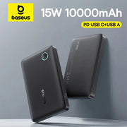 Baseus FP11 10,000mAh Power Bank – 15W PD Fast Charge, USB-C