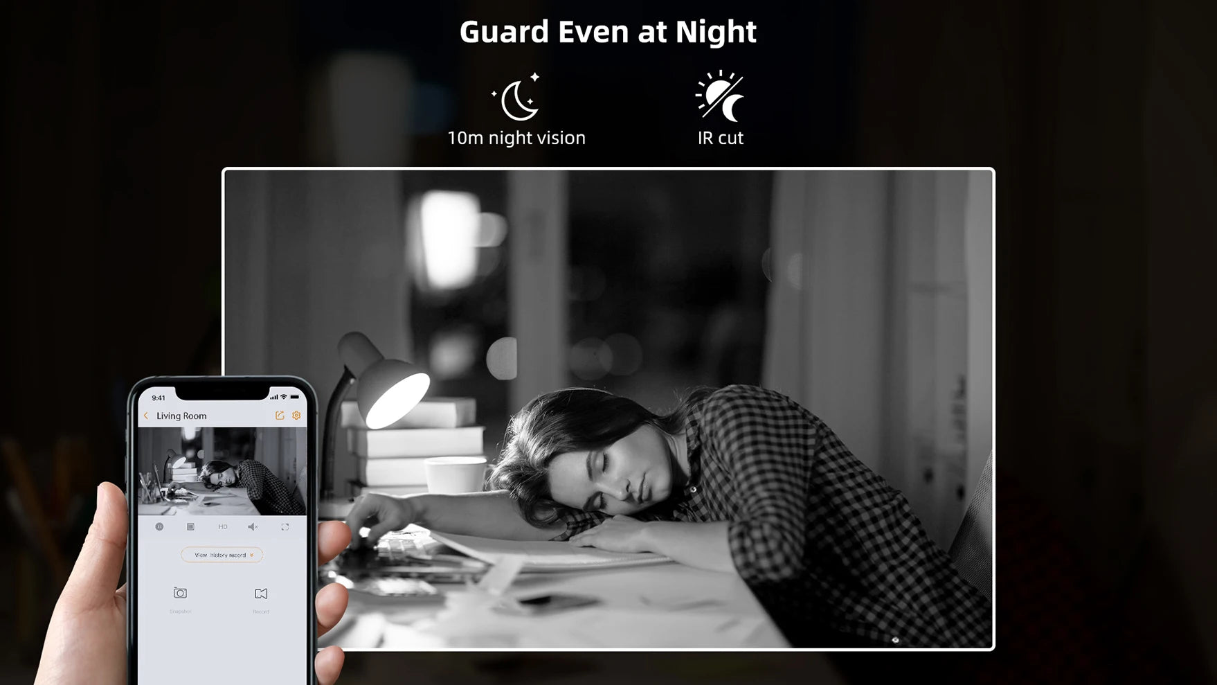 IMOU Cue 2E Indoor Wi-Fi Security Camera – Human Detection, Night Vision, 1080P Monitoring