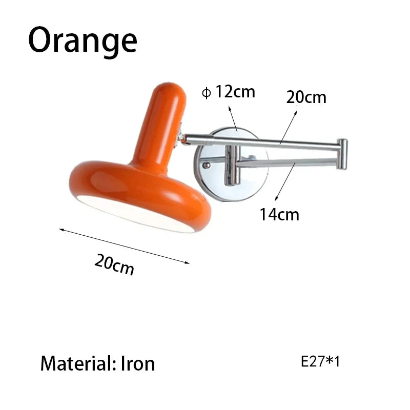 Retractable LED Wall Lamp – Sliding Bedside Lamp