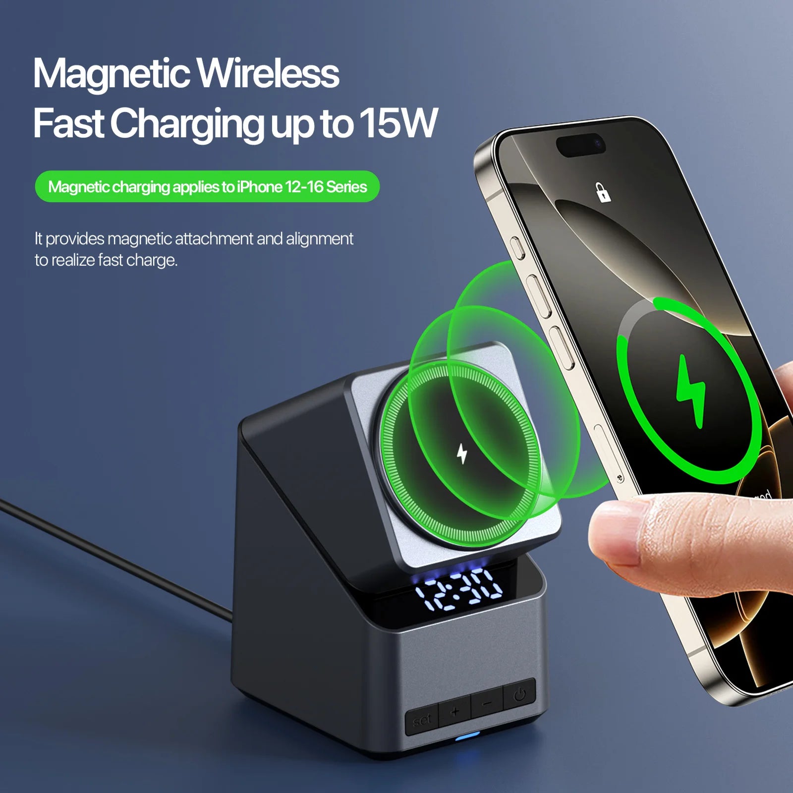 4-in-1 Magnetic Auto-Rotation Wireless Charger – iPhone, Apple Watch & AirPods