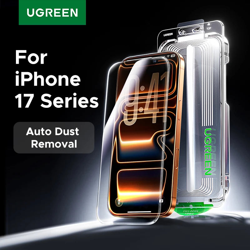 iPhone 17 Pro Max Tempered Glass – UGREEN 2PCS Dust-Free Screen Film