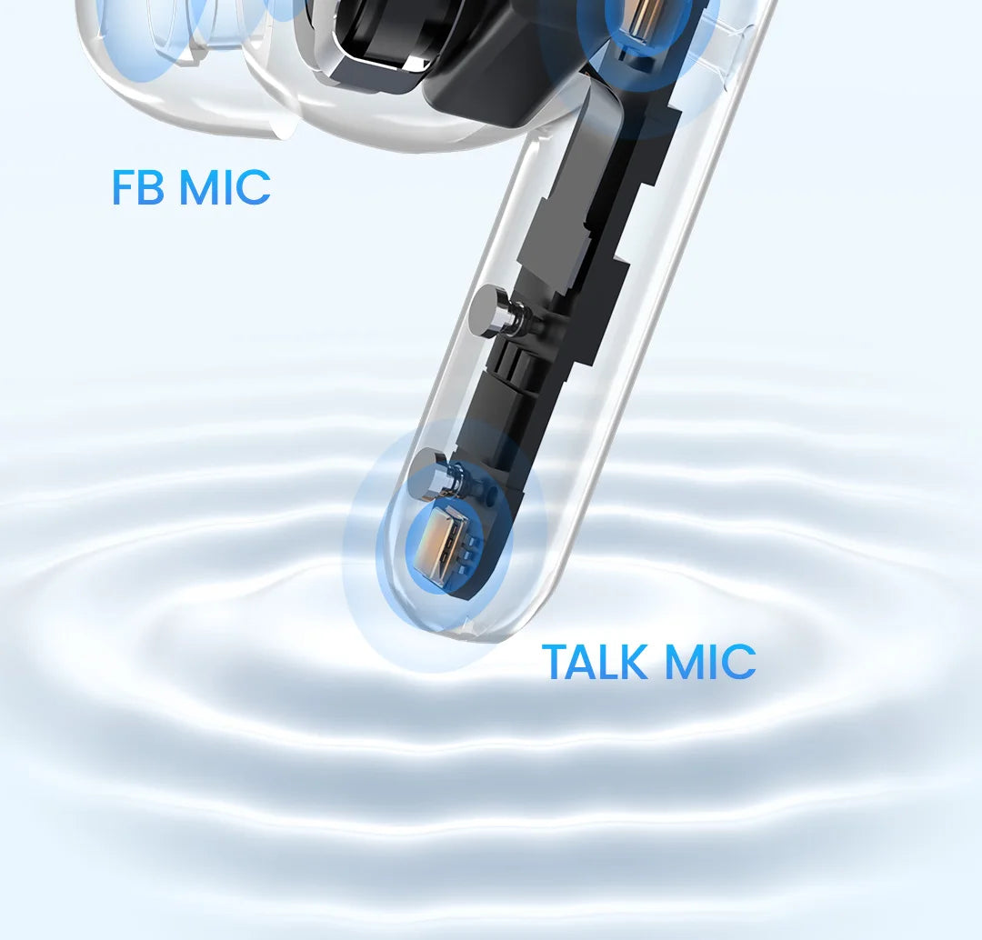 HAYLOU Mori Pro ANC Wireless Earbuds Bluetooth 5.4 Headphones 43dB Hi-Res Audio Noise Cancellation 6 Mics Earphones 28Hrs