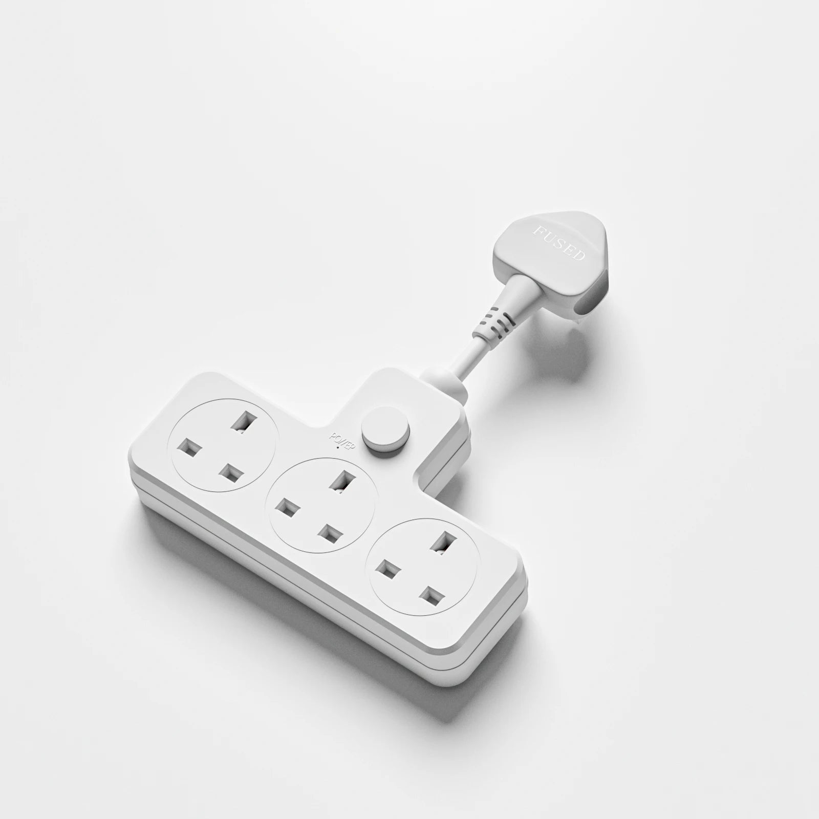13A UK Power Strip Travel Adapter – AC Outlets with USB Ports
