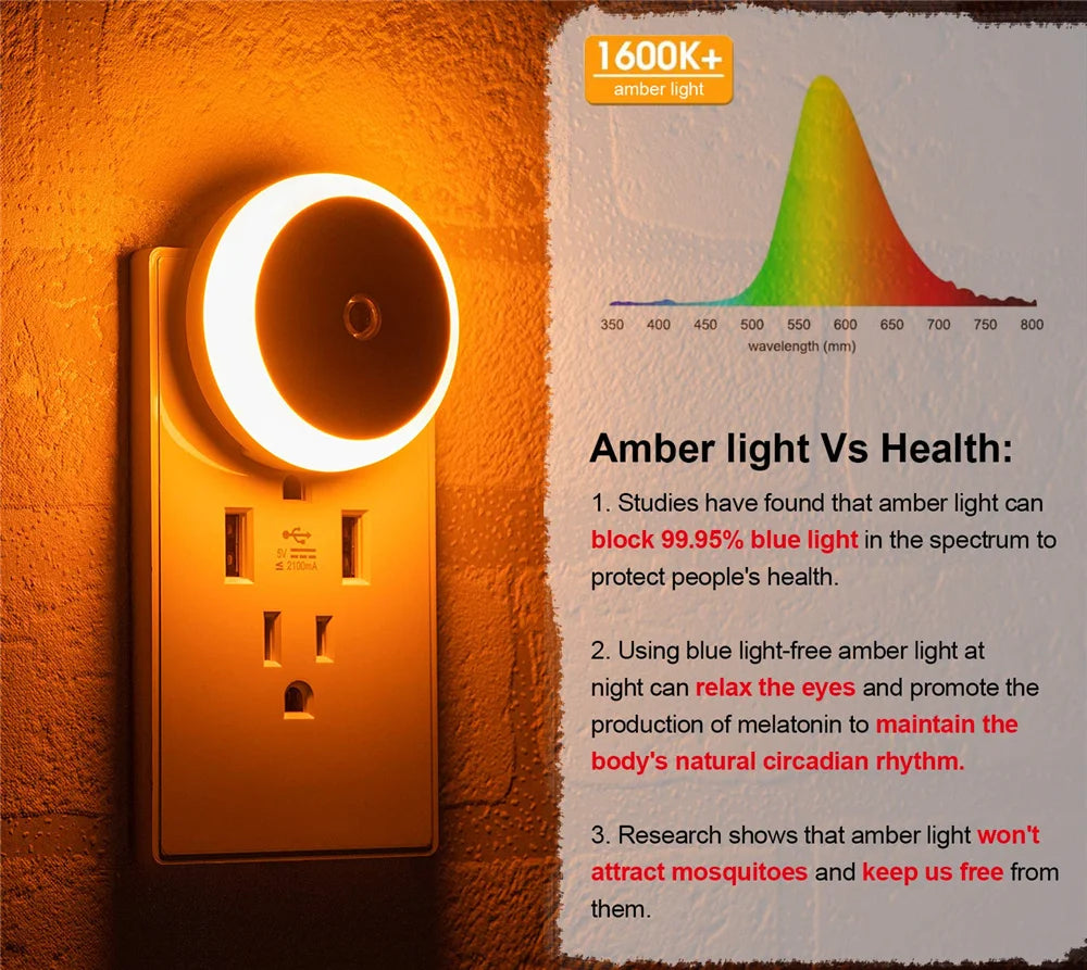 Smart LED Night Light for Wall