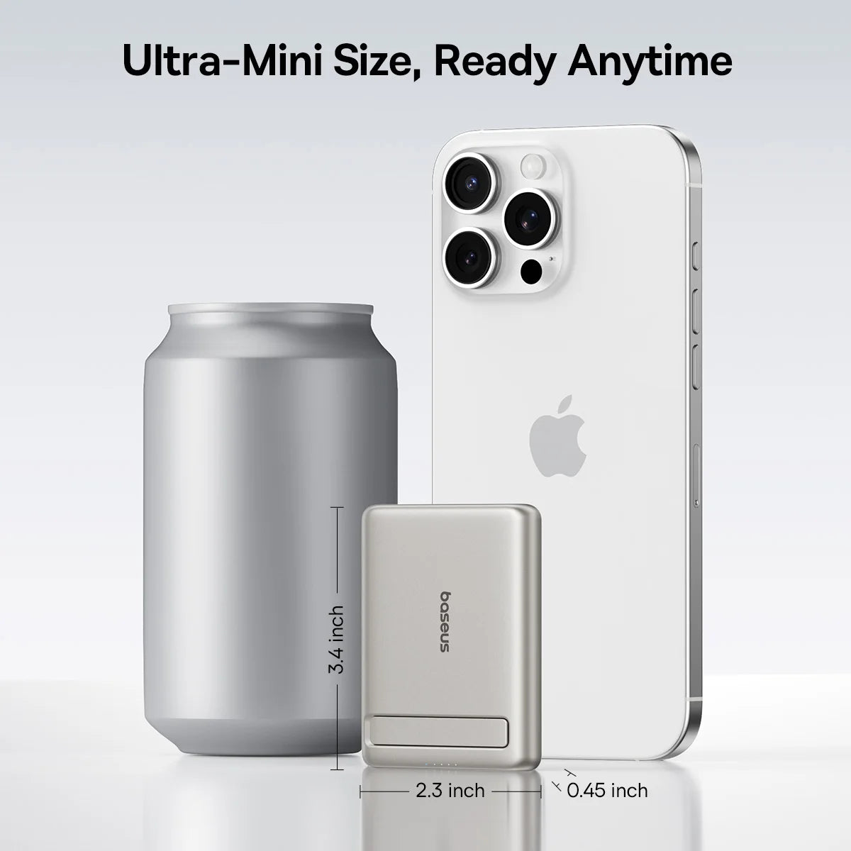 Baseus 5000mAh Magnetic Power Bank – Wireless & PD Fast Charging with Kickstand