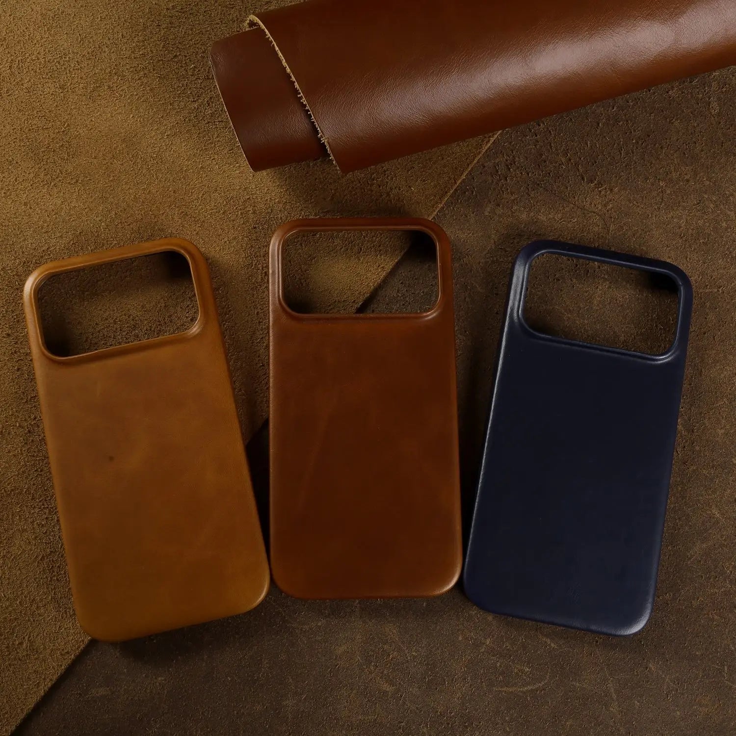 Vintage Waxed Leather iPhone Case – MagSafe Full Cover