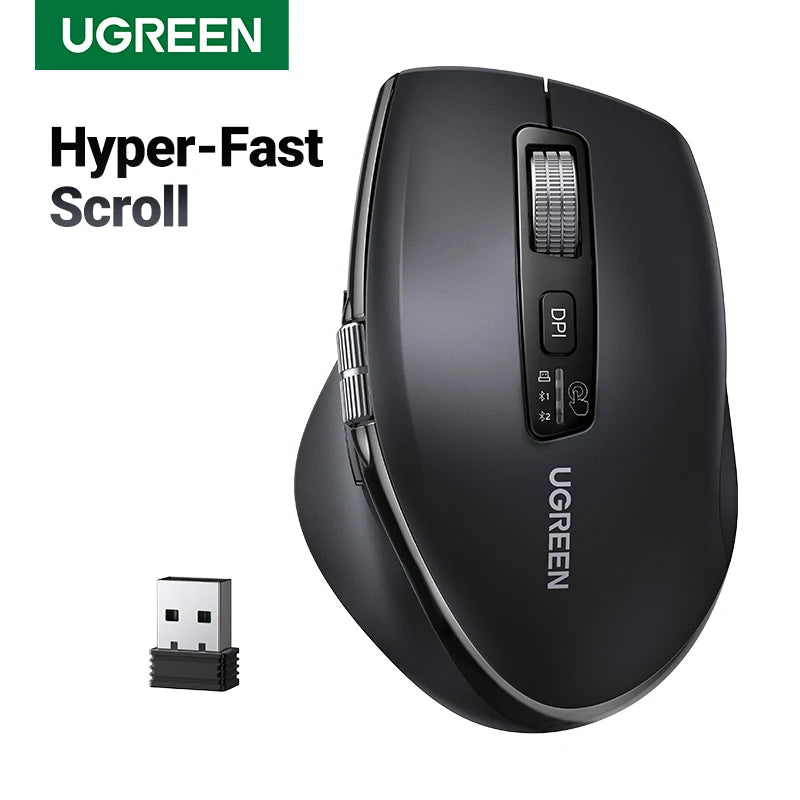 UGREEN Wireless Hyper-Fast Mouse – 5000DPI Ergonomic