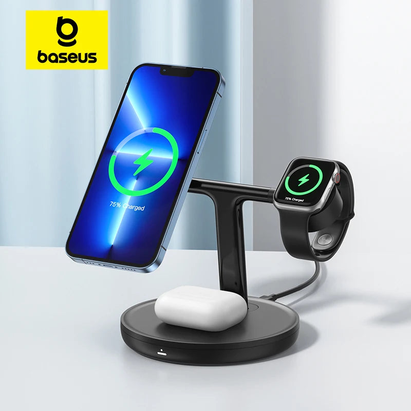 Baseus 65W Desktop Charger – Fast Charge for iPhone & Samsung