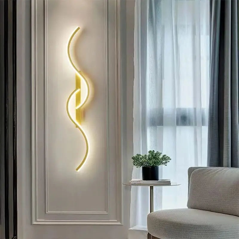 Modern Minimalist Wall Lamp – LED Strip for Home