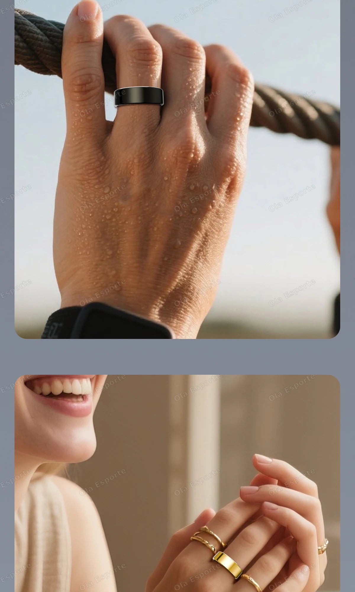 Smart Ring 2025 – Health & Fitness Tracker, Waterproof IP68
