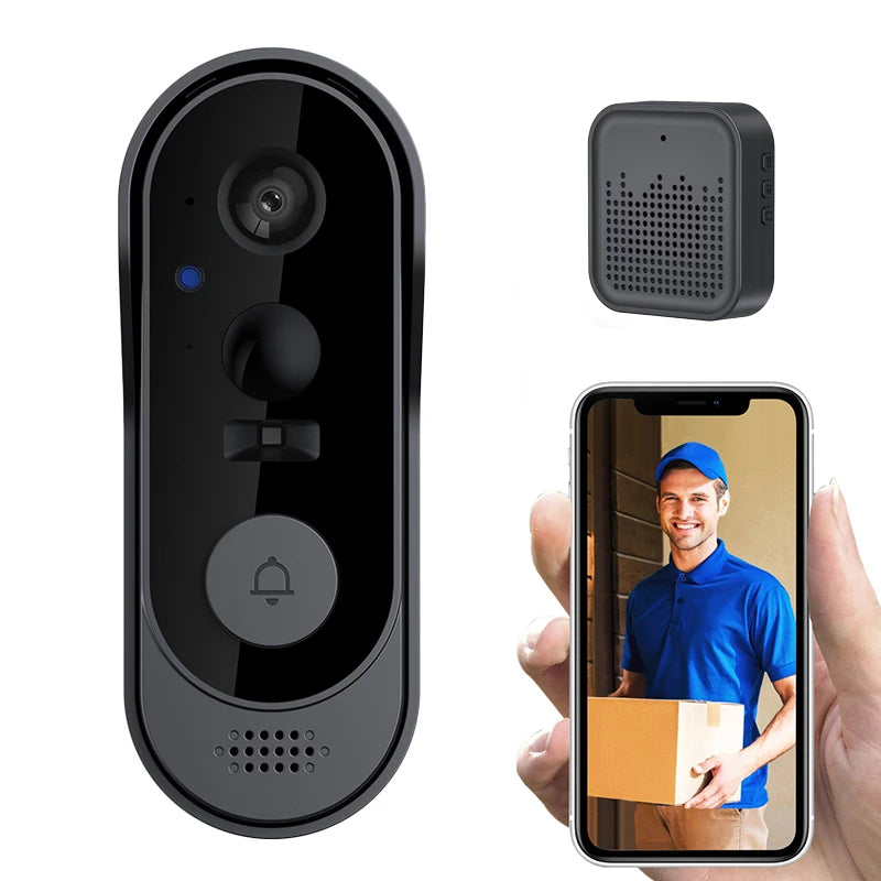 Smart Wi-Fi Camera Doorbell – HD Video Intercom & Night Vision