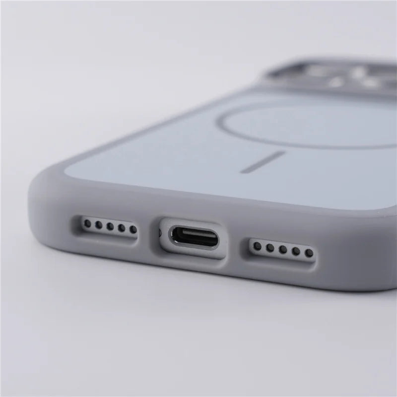 Premium Double-Color Matte MagSafe Case for iPhone 17 Series – Magnetic Shockproof Cover