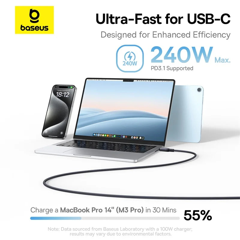 Baseus Picogo 240W Magnetic USB-C Fast Charging Cable